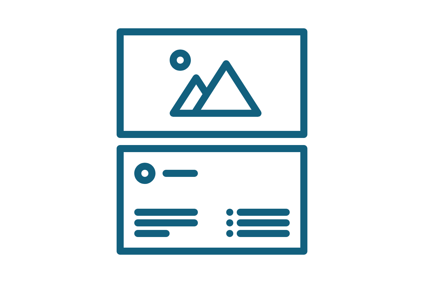 Immagine coordinata ZP: mockup minimalista blu su sfondo nero con layout biglietto e intestazione per branding aziendale